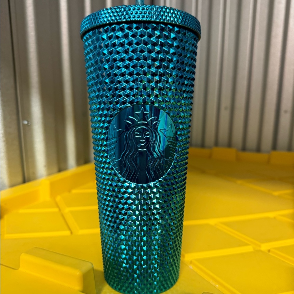 Starbucks Teal Studded Tumbler